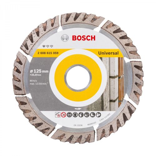 Disques à tronçonner diamantés BOSCH STANDARD Universal - Ø125 x 22 mm - 2608615059