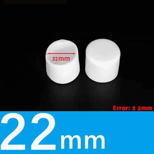 Embouts De Pieds De Chaise Ronds Et Carrés En Pvc Blanc,Couvercle D'extrémité De Table De Meubles,Bouchon De Tuyau,Couverture De Protection Non Ald,2-8 Pièces - Type 22mm-2pcs