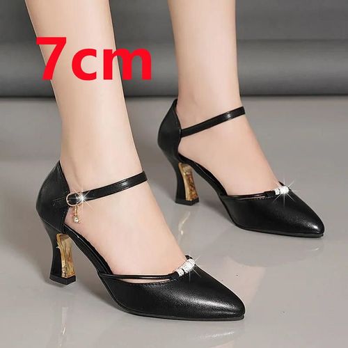 Chaussures Cresfimixescarpins Classiques Talons Carrés Pour Femmechaussures De Soirée En Cuir Pu Noirbeigec5762