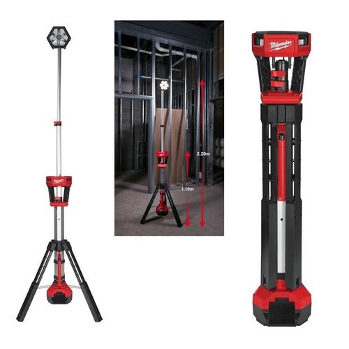 Lampe de chantier sur trépied Milwaukee M18 SAL-0 sans batterie ni chargeur 4933451246