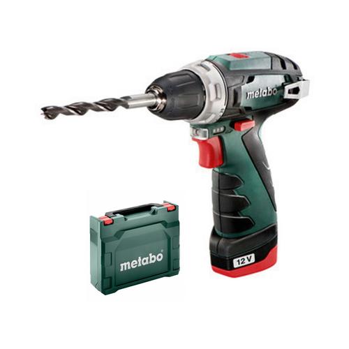 Metabo Perceuse-visseuse sans fil PowerMaxx BS Basic, 12V/2x2,0Ah - 600984500