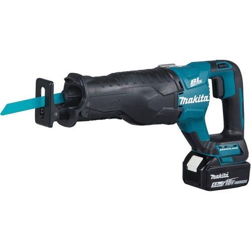 Scie sabre MAKITA 18 V Li-Ion 5 Ah - 2 Batteries, chargeur en coffret - DJR187RTE