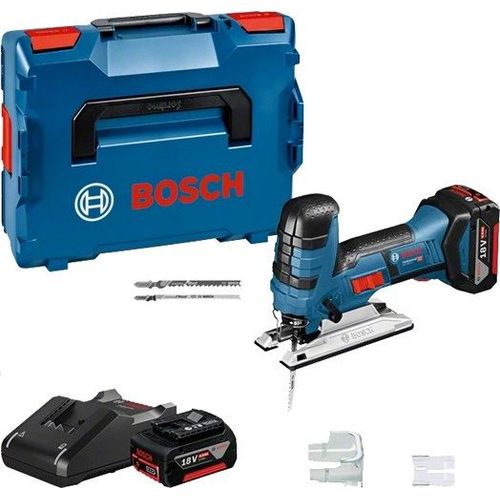 Bosch Scie sauteuse sans fil GST 18 V-LI S, avec 2 x 4.0 Ah Li-Ion batterie , L-BOXX - 06015A5107