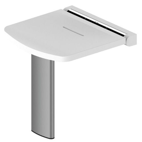 Siège de douche relevable assise ergonomique - Blanc mat -Onyx AKW INTERNATIONAL