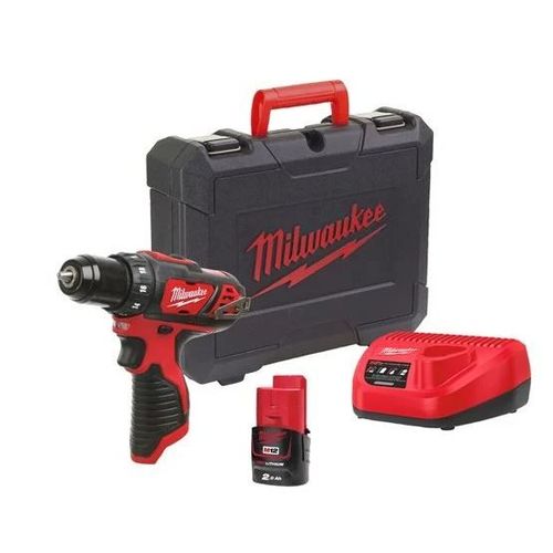 MILWAUKEE M12BDD-201C PERCEUSE/VISSEUSE. ACCU IN2