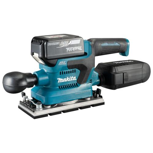 Ponceuse vibrante 18V Ø93x185 mm MAKITA 2 batt.BL1850B - DBO380RTJ