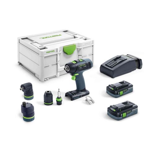 Festool 576989 - Perceuse-visseuse sans fil T 18+3 HPC 4,0 I-Set