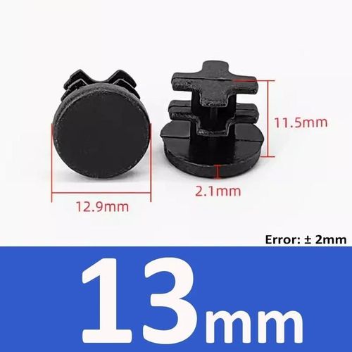 Embout D'obturation Rond En Plastique Noir,Tuyau De Tube,Jambe De Chaise,Inserts De Tuyau,Bouchon,Bouchon D'insertion,Diamètre 10mm-100mm,2 Pièces,4 Pièces,8 Pièces,10 Pièces - Type 13mm-2pcs-Black