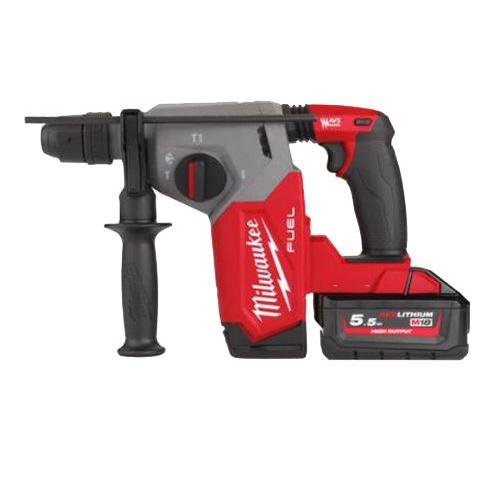 Perforateur-burineur SDS+ FHX-552X 26 mm HIGH OUTPO + 2 batteries 5.5 Ah + chargeur + coffret HD-BOX - MILWAUKEE - 4933478889