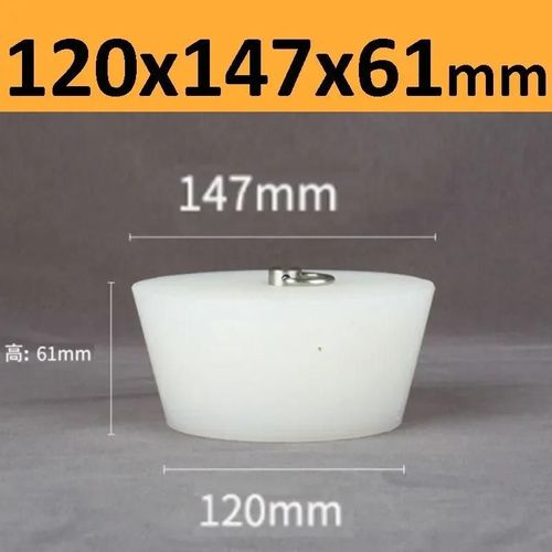 Bouchons Coniques En Caoutchouc De Silicone Avec Poignée En Acier En Forme De D,Haute Température,Clair,Peinture De Galvanoplastie,Bouchons De Bancs - Type 120x147x61mm-1pc