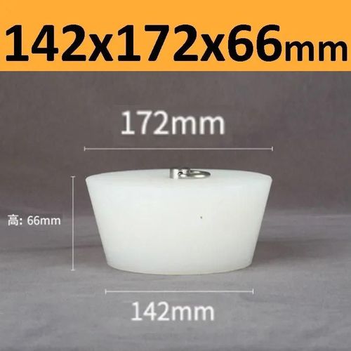 Bouchons Coniques En Caoutchouc De Silicone Avec Poignée En Acier En Forme De D,Haute Température,Clair,Peinture De Galvanoplastie,Bouchons De Bancs - Type 142x172x66mm-1pc