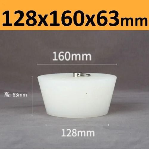 Bouchons Coniques En Caoutchouc De Silicone Avec Poignée En Acier En Forme De D,Haute Température,Clair,Peinture De Galvanoplastie,Bouchons De Bancs - Type 128x160x63mm-1pc