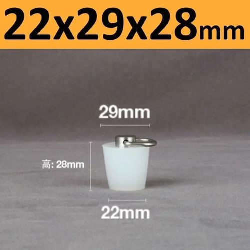 Bouchons Coniques En Caoutchouc De Silicone Avec Poignée En Acier En Forme De D,Haute Température,Clair,Peinture De Galvanoplastie,Bouchons De Bancs - Type 22x29x28mm-1pc