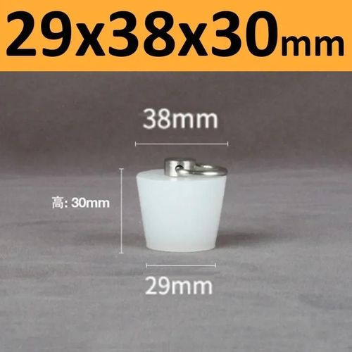 Bouchons Coniques En Caoutchouc De Silicone Avec Poignée En Acier En Forme De D,Haute Température,Clair,Peinture De Galvanoplastie,Bouchons De Bancs - Type 29x38x30mm-1pc