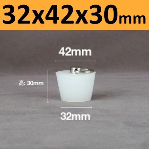 Bouchons Coniques En Caoutchouc De Silicone Avec Poignée En Acier En Forme De D,Haute Température,Clair,Peinture De Galvanoplastie,Bouchons De Bancs - Type 32x42x30mm-1pc