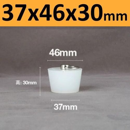 Bouchons Coniques En Caoutchouc De Silicone Avec Poignée En Acier En Forme De D,Haute Température,Clair,Peinture De Galvanoplastie,Bouchons De Bancs - Type 37x46x30mm-1pc