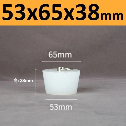 Bouchons Coniques En Caoutchouc De Silicone Avec Poignée En Acier En Forme De D,Haute Température,Clair,Peinture De Galvanoplastie,Bouchons De Bancs - Type 53x65x38mm-1pc