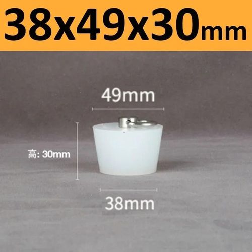 Bouchons Coniques En Caoutchouc De Silicone Avec Poignée En Acier En Forme De D,Haute Température,Clair,Peinture De Galvanoplastie,Bouchons De Bancs - Type 38x49x30mm-1pc