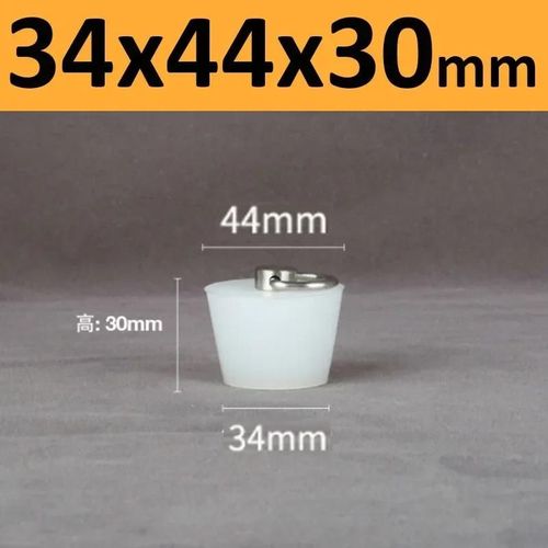 Bouchons Coniques En Caoutchouc De Silicone Avec Poignée En Acier En Forme De D,Haute Température,Clair,Peinture De Galvanoplastie,Bouchons De Bancs - Type 34x44x30mm-1pc