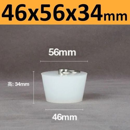 Bouchons Coniques En Caoutchouc De Silicone Avec Poignée En Acier En Forme De D,Haute Température,Clair,Peinture De Galvanoplastie,Bouchons De Bancs - Type 46x56x34mm-1pc