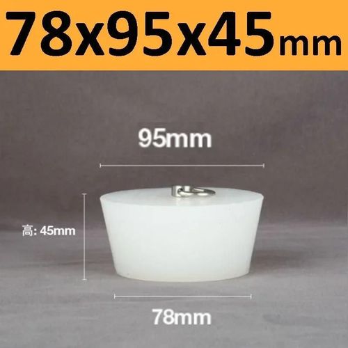 Bouchons Coniques En Caoutchouc De Silicone Avec Poignée En Acier En Forme De D,Haute Température,Clair,Peinture De Galvanoplastie,Bouchons De Bancs - Type 78x95x45mm-1pc
