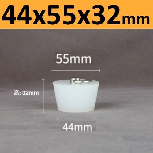 Bouchons Coniques En Caoutchouc De Silicone Avec Poignée En Acier En Forme De D,Haute Température,Clair,Peinture De Galvanoplastie,Bouchons De Bancs - Type 44x55x32mm-1pc