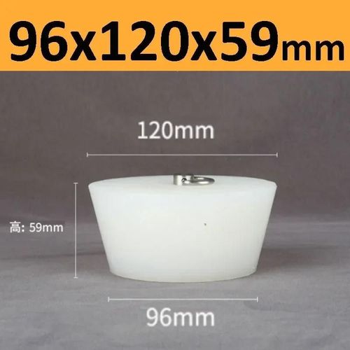 Bouchons Coniques En Caoutchouc De Silicone Avec Poignée En Acier En Forme De D,Haute Température,Clair,Peinture De Galvanoplastie,Bouchons De Bancs - Type 96x120x59mm-1pc