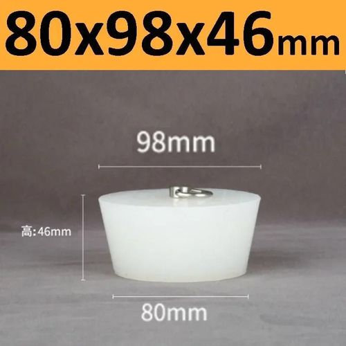 Bouchons Coniques En Caoutchouc De Silicone Avec Poignée En Acier En Forme De D,Haute Température,Clair,Peinture De Galvanoplastie,Bouchons De Bancs - Type 80x98x46mm-1pc