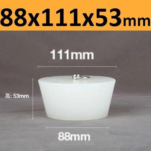Bouchons Coniques En Caoutchouc De Silicone Avec Poignée En Acier En Forme De D,Haute Température,Clair,Peinture De Galvanoplastie,Bouchons De Bancs - Type 88x111x53mm-1pc