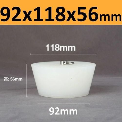 Bouchons Coniques En Caoutchouc De Silicone Avec Poignée En Acier En Forme De D,Haute Température,Clair,Peinture De Galvanoplastie,Bouchons De Bancs - Type 92x118x56mm-1pc