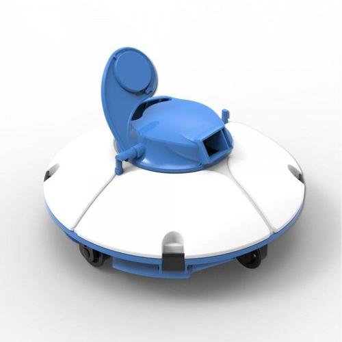 Robot aspirateur de piscine autonome Frisbee pour piscine à fond plat 5 x 3 m