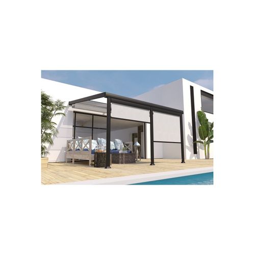 Pergola Adossée Manuelle Aluminium Athezza 3 5 X 4 M