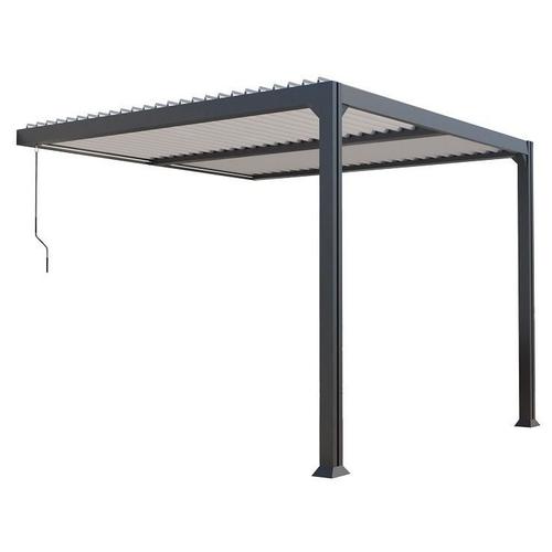 Pergola Bioclimatique Adossée Manuelle Aluminium Miami 3 X 3 M