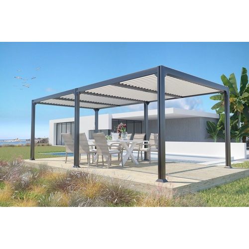 Pergola Bioclimatique Autoportante Aluminium Memphis 3 X 6 M