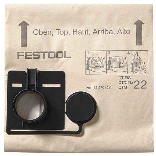 Sac filtre FESTOOL FIS-CT 44 - 5 pièces - 452972