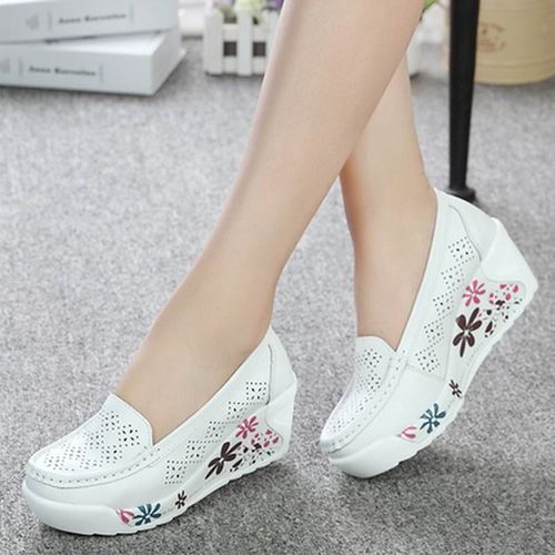 Gktinoo-Chaussures À Plateforme En Cuir Group Pour Femme,Blanches,Décontractées,Taille 35-40