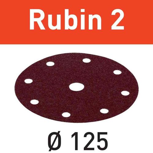 Lot de 50 abrasifs stickfix Ø125mm pour bois STF D125/90 P180 RU2/50 FESTOOL 499099