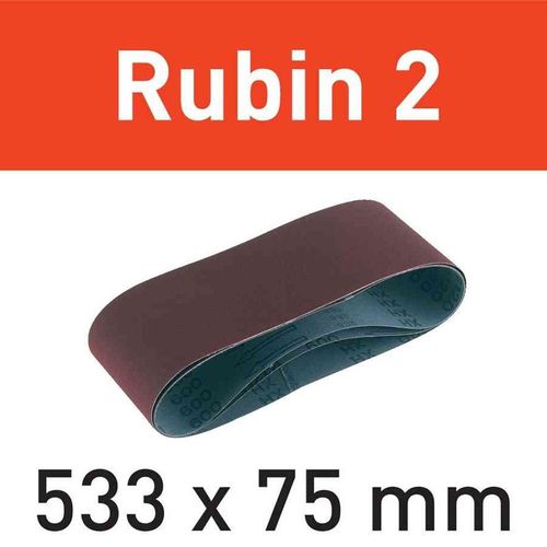 Festool Bande abrasive L533X 75-P100 RU2/10 Rubin 2 - 499158