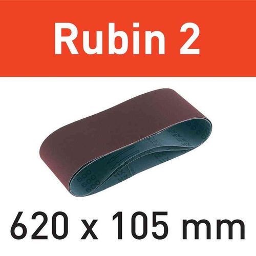 Festool Bande abrasive L620X105-P80 RU2/10 Rubin 2 - 499151