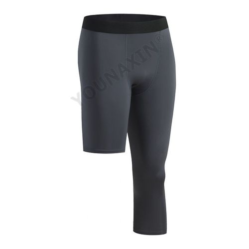 Leggings De Sport Moulants À Une Jambe Pour Hommes,Pantalons Courts,Jfcompression,Basket-Ball,Yoga,Fitness,Course À Pied,Exercice De Couche De Base