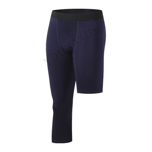 Leggings De Sport Moulants À Une Jambe Pour Hommes,Pantalons Courts,Jfcompression,Basket-Ball,Yoga,Fitness,Course À Pied,Exercice De Couche De Base