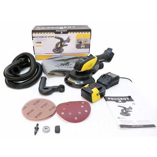 Ponceuse bois et plâtre sans fil D. 150 mm ENERGYSAND-18VBL - 5 Ah 18V avec chargeur et batterie