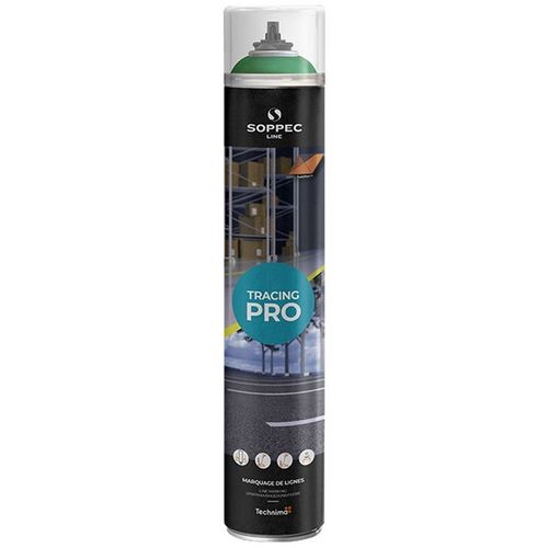 Peinture en aérosol - SOPPEC TRACING PRO - Vert - RAL 6024 - 750 ml