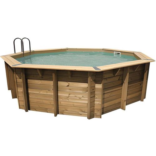 Piscine bois Océa 5,80 x 1,30 m - Liner beige