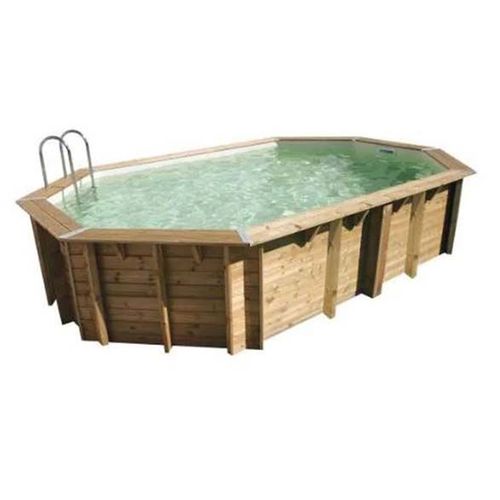 Piscine bois Océa 6,10 x 4,00 x 1,30 m - Liner beige
