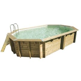 Piscine bois Sunwater 4,90 x 3,00 x 1,20 m - Liner beige - Ubbink
