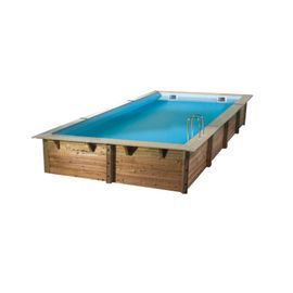 Piscine bois Azura 4,30 x 3,00 x 1,26 m - Liner bleu - Ubbink