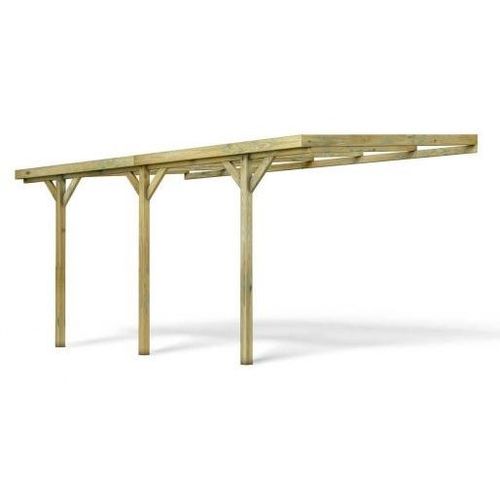 Carport Henri Adossable 1 Voiture Bois Traité Autoclave