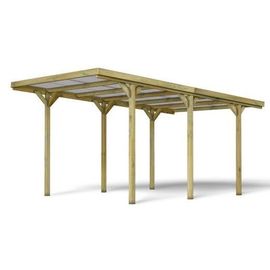 Carport bois 1 voiture Jean - 14,2m² - Forest-Style