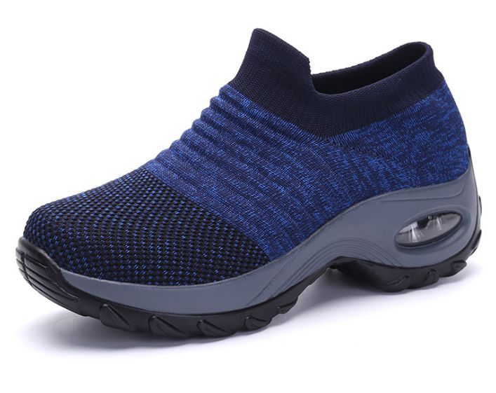 Chaussures Chaussures De Marche Coussin D'air En Maille Pour Femmesbaskets Enfilerà Plateformedécontractéesà La Modeété2020